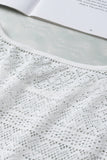White Lace Crochet Hollow out Fringed Tank Top